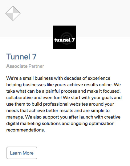 Tunnel 7 ExpressionEngine Partner status